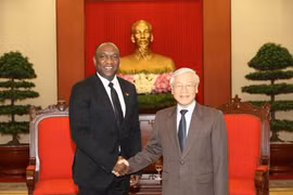 Le président du Sénat haïtien Youri Latortue reçu par des dirigeants vietnamiens