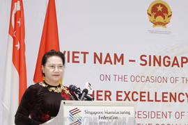 Nguyên Thi Kim Ngân au dialogue d’affaires Vietnam-Singapour