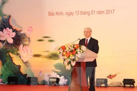 Le secrétaire général Nguyên Phu Trong réaffirme l’amitié Vietnam-Chine