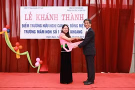 Canon Vietnam construit une école maternelle à Lai Chau
