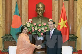 Le chef de l’Etat vietnamien reçoit la présidente du Parlement du Bangladesh