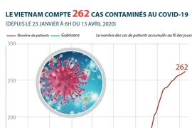 Le Vietnam compte 262 cas contaminés au COVID-19