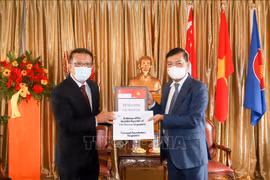 La Fondation Temasek (Singapour) fait don au Vietnam de respirateurs et d'équipements de protection 