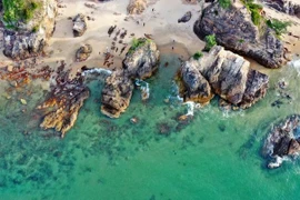 La beauté de la plage de Da Nhay à Quang Binh