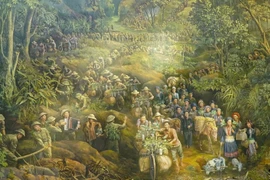 Achever un tableau panoramique pour faire revivre la bataille de Diên Biên Phu
