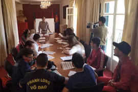 Une classe d’enseignement de la langue vietnamienne en Algérie