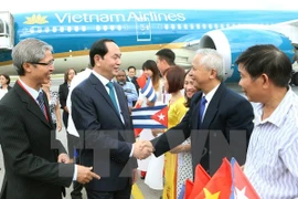 Le président Tran Dai Quang en visite officielle à Cuba