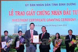 Binh Duong: 695 millions de dollars d'investissements depuis début 2016