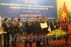 Signature du MoU normal sur la reprise de la réception des travailleurs vietnamiens en R. de Corée
