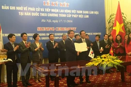 Signature du MoU normal sur la reprise de la réception des travailleurs vietnamiens en R. de Corée