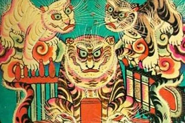 Le peintre Phan Ngoc Khue et son livre sur les estampes de Hang Trong