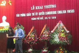 Huê : inauguration de l’Office des épreuves éducatives procuratoire de Cambridge English