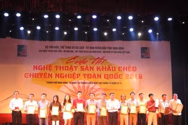 Ninh Binh : 47 médailles d'or au concours national d'art scénique de chèo 2016