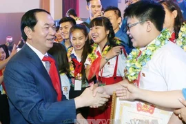 Célébration du 75e anniversaire de la fondation de l’Union des enfants pionniers Ho Chi Minh