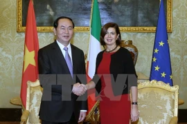 Tran Dai Quang rencontre les dirigeants du Parlement italien