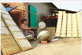 La galette de riz exposée à la rosée de Trang Bàng