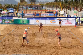 Ouverture du championnat de volleyball de plage pour femme d'Asie 2016