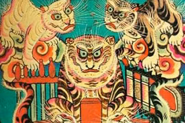 Le peintre Phan Ngoc Khue et son livre sur les estampes de Hang Trong