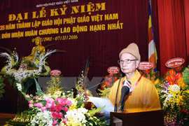 Célébration des 35 ans de la fondation de l’Eglise bouddhique du Vietnam