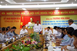 Formosa: Le vice-PM Truong Hoa Binh inspecte le travail de dédommagement