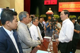 Le président Trân Dai Quang rencontre les entrepreneurs de Hô Chi Minh-Ville