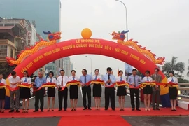 Hanoi : ouverture au trafic de l'autopont Hoàng Minh Giam - Nguyên Chanh