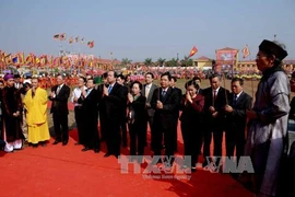 La vice-présidente Nguyen Thi Doan participe à la Fête des Labours à Ha Nam