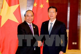 Nguyên Xuân Phuc reçoit le vice-Premier ministre chinois Zhang Gaoli