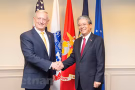 Le secrétaire américain à la Défense James Mattis reçoit le diplomate Pham Quang Vinh