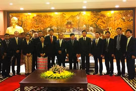 Réception à Hanoi du ministre birman des Affaires frontalières 
