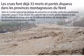 Les crues font déjà 33 morts et portés disparus