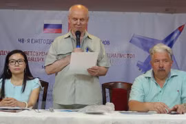 Réunion des russes vétérans de la guerre du Vietnam à Moscou