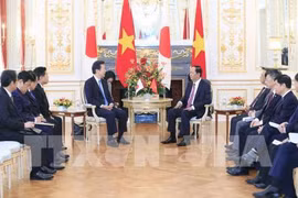 Le président Tran Dai Quang reçoit le président du Parti Komei du Japon