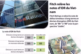Fitch relève les notes d’IDR du Vietnam