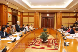 Réunion sur les résultats d’inspection de l'application de la Résolution du 4e Plénum du Parti