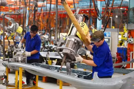 L’indice PMI atteint 53,7 points en août