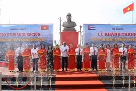 Inauguration du parc Fidel à Quang Tri