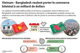 Vietnam-Bangladesh veulent porter le commerce bilatéral à un milliard de dollars