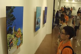 Exposition du dessinateur belge de bandes dessinées Dany à Hanoï