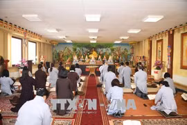 En mémoire des soldats tombés à Gac Ma à Nurnberg en Allemagne