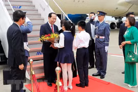 Le président Tran Dai Quang et son épouse en visite d'État au Japon 
