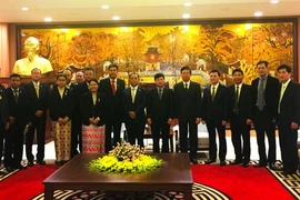 Réception à Hanoi du ministre birman des Affaires frontalières 