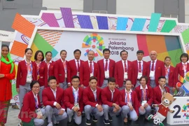 Cérémonie de lever du drapeau du Vietnam aux ASIAD 18