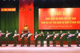 Cérémonie marquant le départ de la délégation militaire du Vietnam participant aux “Army Games 2020”
