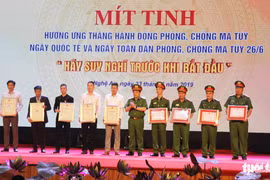 Meeting en réponse à la Journée internationale contre la drogue