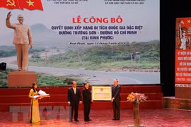 Le point final de la piste légendaire Ho Chi Minh reconnu comme vestige national spécial