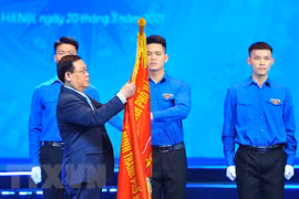 Célébration du 90e anniversaire de l'Union de la jeunesse communiste Ho Chi Minh à Hanoï