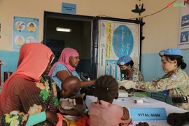L’équipe du génie No1 du Vietnam lance sa première activité humanitaire à Abiyé