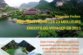 Ninh Binh parmi les 23 meilleurs endroits où voyager en 2023, selon Forbes