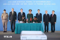 Cérémonie de signature pour le 171e rapatriement des ossements de militaires américains. Photo: VNA